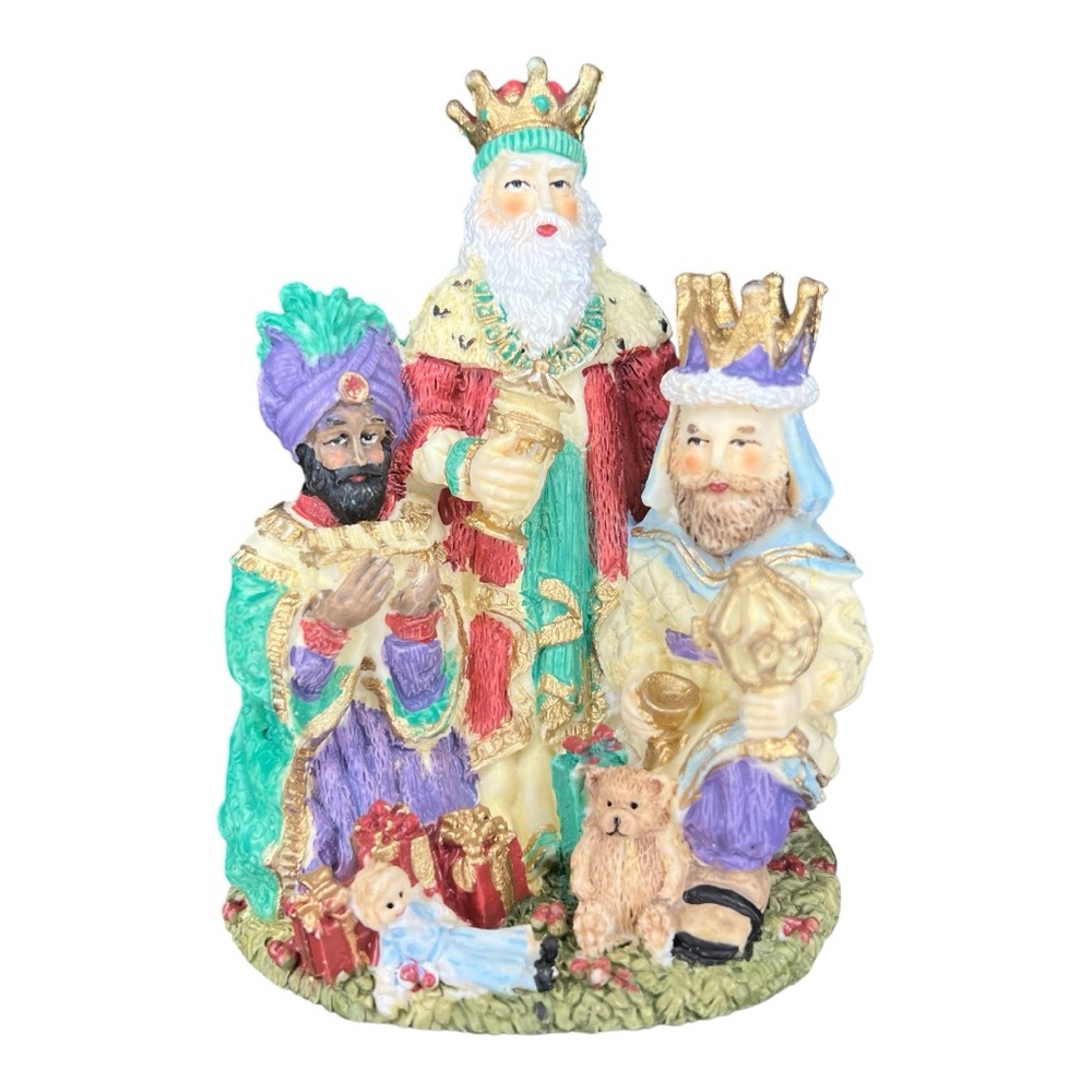 VTG 1995 THE INTERNATIONAL SANTA CLAUS COLLECTION The Three Magi Spain Figurine